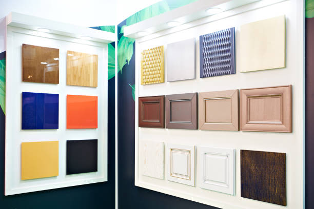 Decorative panels for doors of kitchen furniture